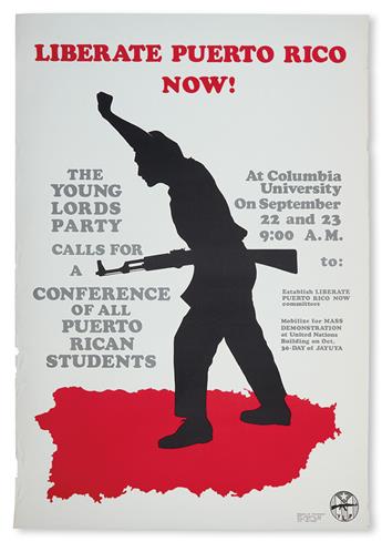 (CIVIL RIGHTS--YOUNG LORDS.) PUERTO RICO. Free Puerto Rico!